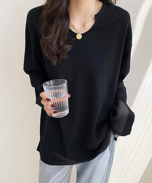 ワッフルロングリラックスTee